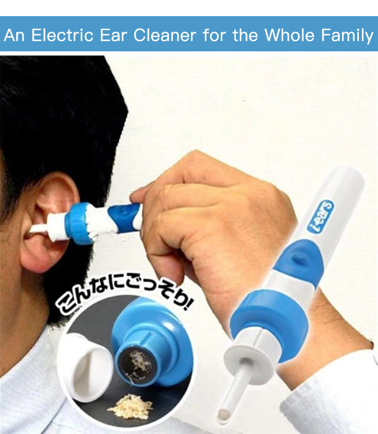 Portable Automatic Ear Cleaner for Adults and Children Soft-head Electric Earpick Ear Cleaning Ear Spoon Remover Earwax Kit