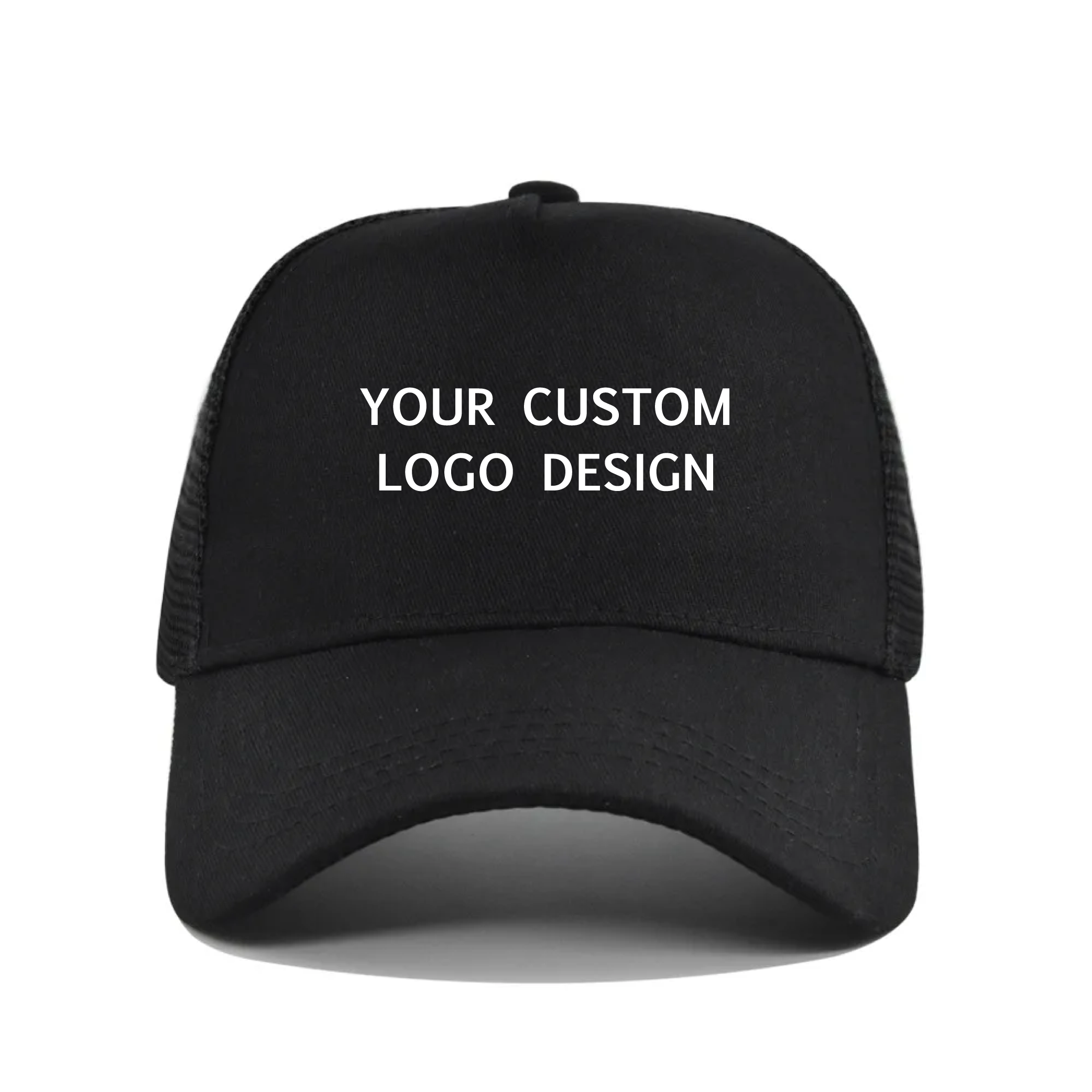 Custom Logo Breathable 5-Panel Mesh Baseball Cap