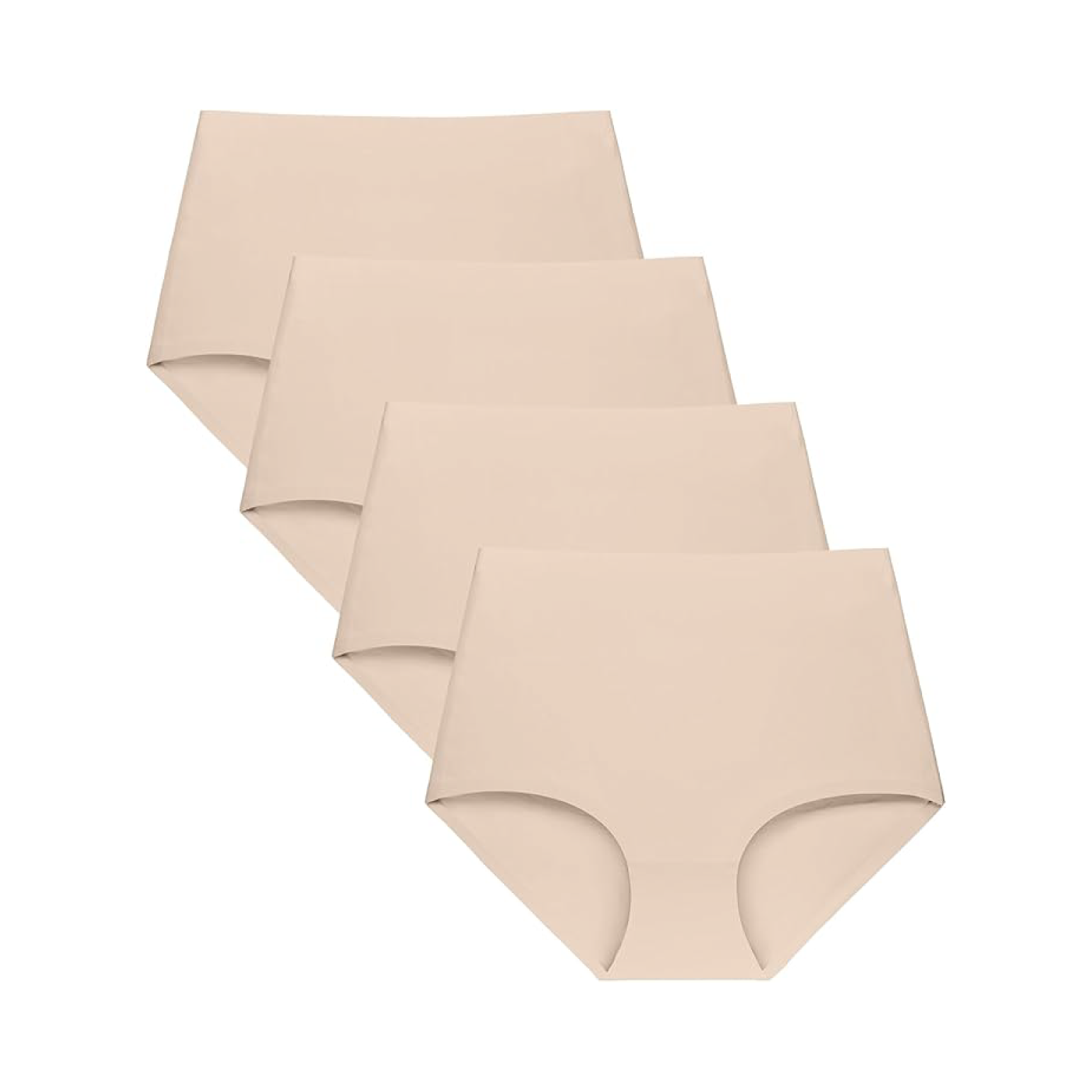 Multicolor Seamless No Show High Waist Knickers 5-Pack