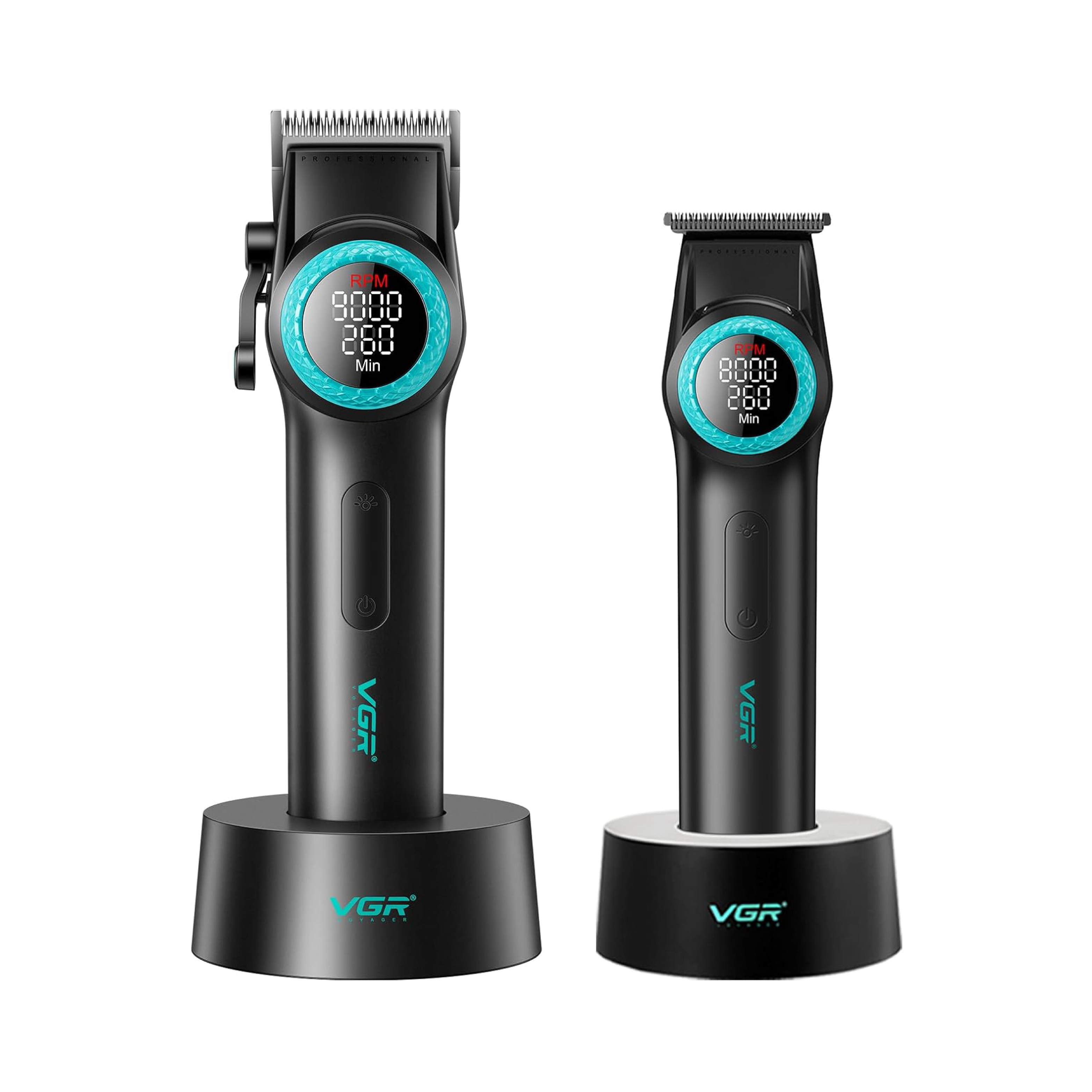 VGR 001 & 977 Professional DLC Blade Clipper Set