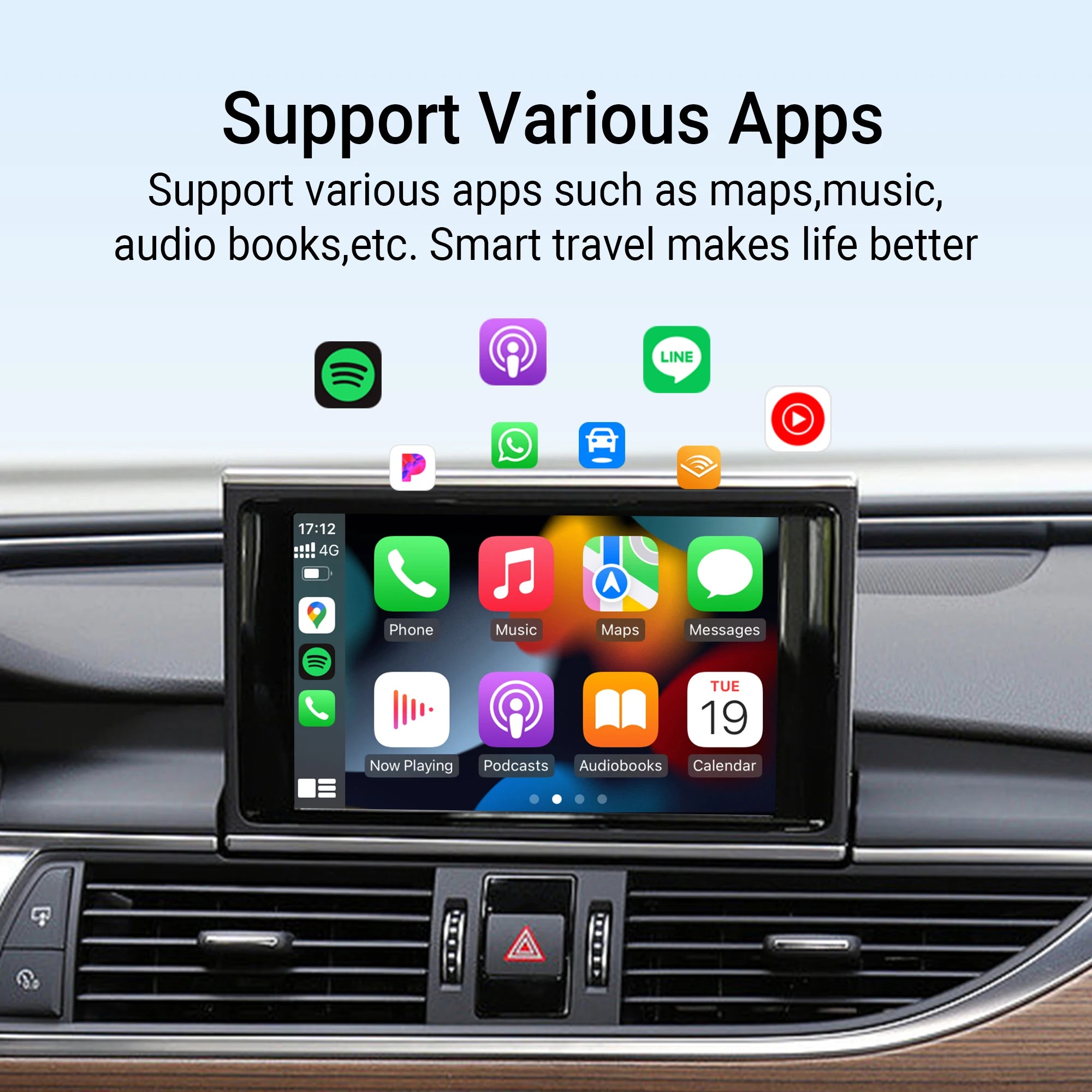 OTTOCAST Wireless CarPlay Adapter U2Air PRO Smart Box Car Accessories for Wired CarPlay Car Support for iPhone 16 15 14 13