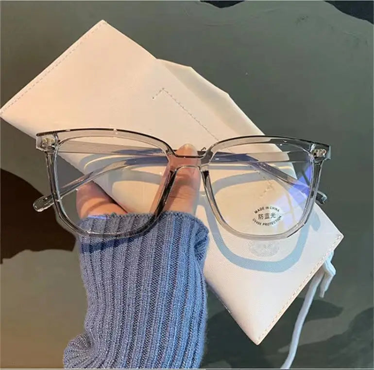 Transparent Computer Glasses Frame Women Men Anti Blue Light square Eyewear Blocking Glasses Optical Spectacle Eyeglass