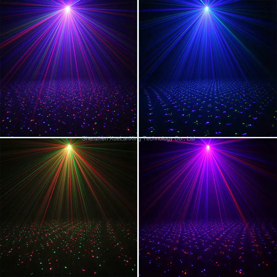ESHINY RG/RGB Laser Garden Light Moving Starry Stars Projector Outdoor IP65 Remote Wall Tree House Night Landscape Lamp Z1N6