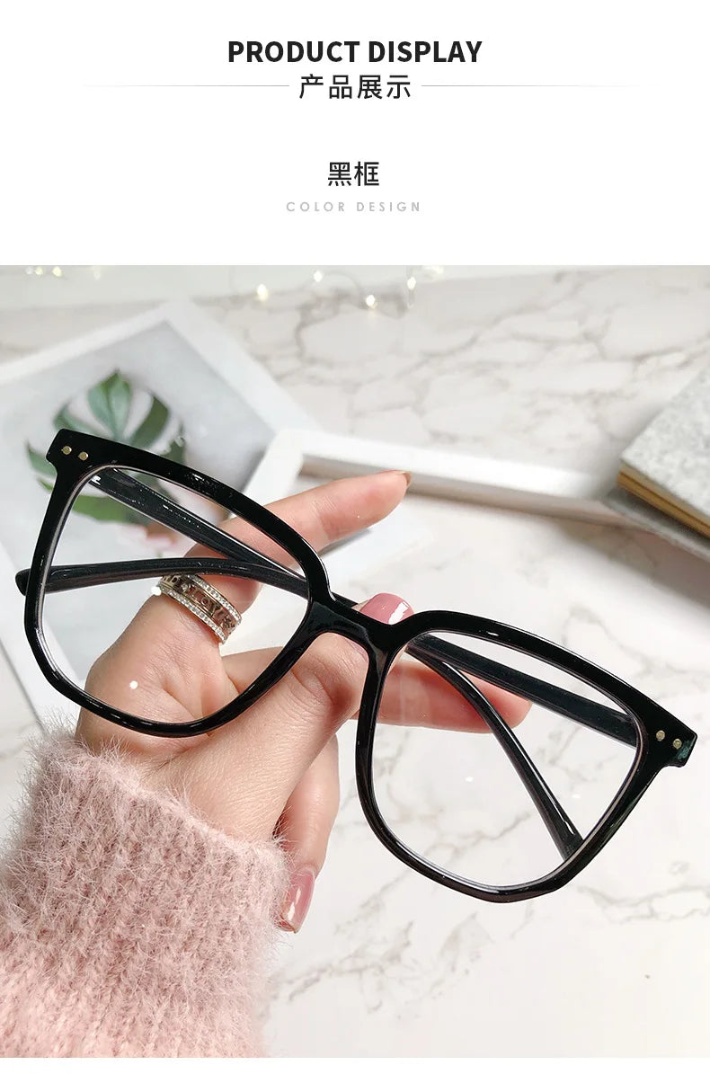 Transparent Computer Glasses Frame Women Men Anti Blue Light square Eyewear Blocking Glasses Optical Spectacle Eyeglass