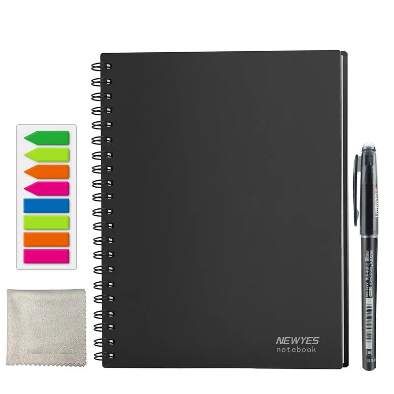 A4 smart reusable erasable notebook Spiral Notebook Paper Notepad Pocketbook Diary Journal Office School Drawing Gift