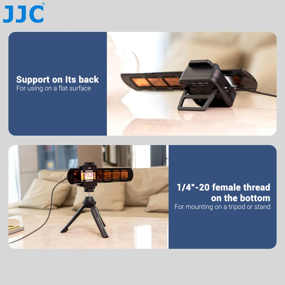 JJC 35mm Negative Film Scanning Copying LED Light Set with 10 levels Adjustable for Old Photos Negatives Converter to Digital