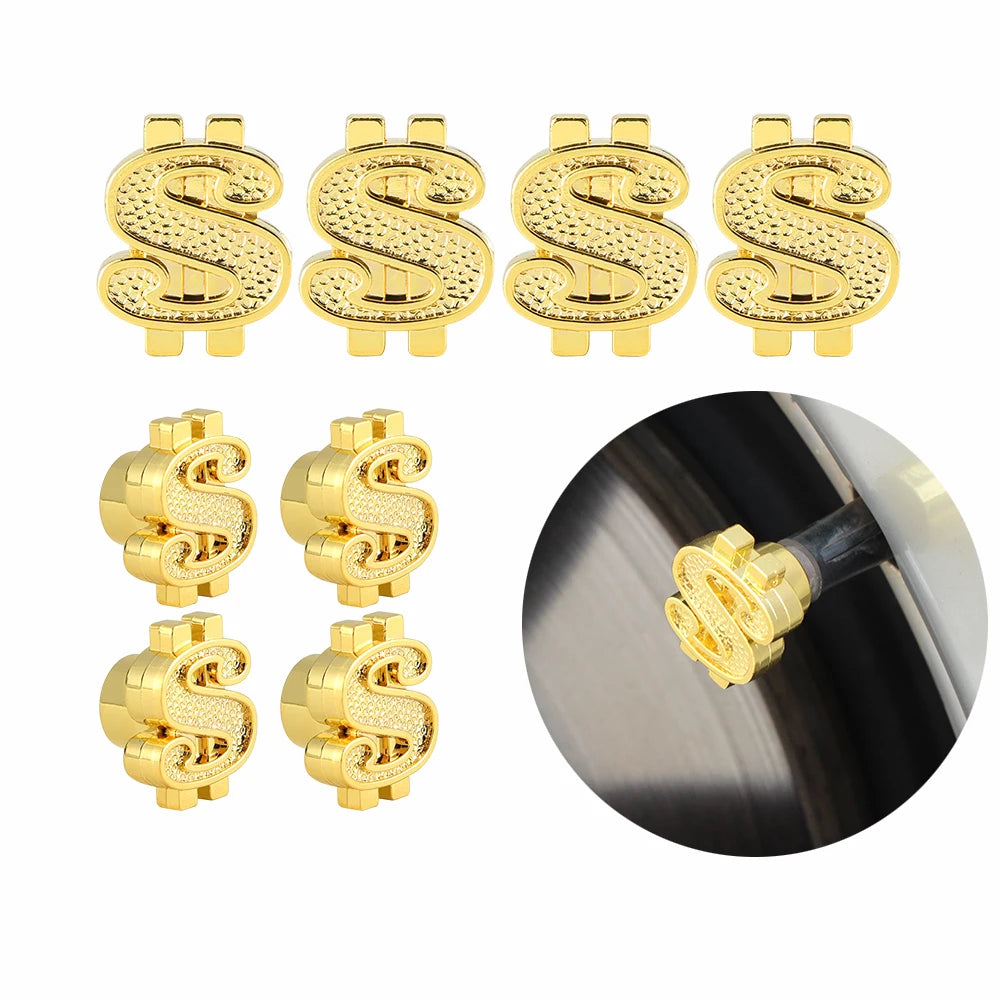4Pcs New Universal Car Tire Valve Cap Wheel Dust Cover For Car Truck SUV Motorcycle Bike Car Styling Valve Stem Caps Accessories