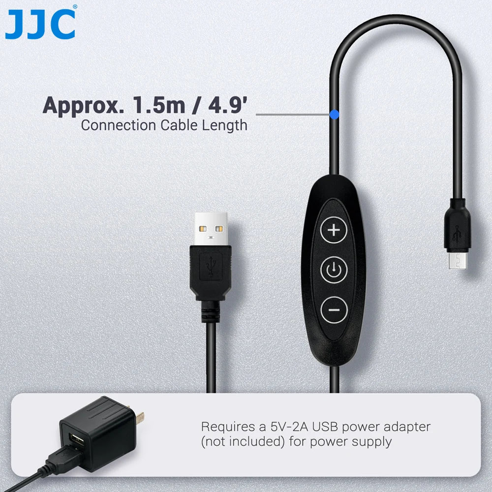 JJC 35mm Negative Film Scanning Copying LED Light Set with 10 levels Adjustable for Old Photos Negatives Converter to Digital