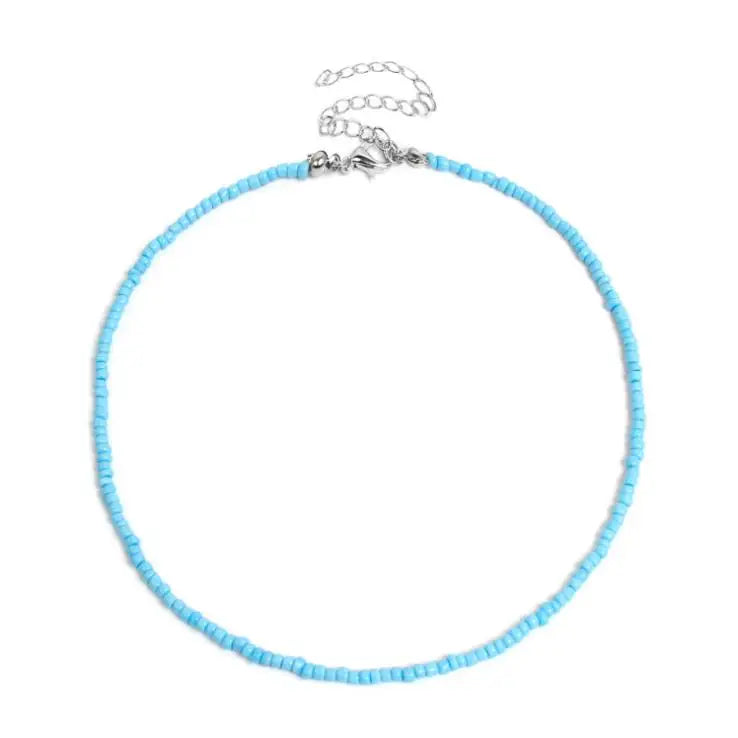 Bohemia Acrylic Bead Choker Vintage Fashion Necklace