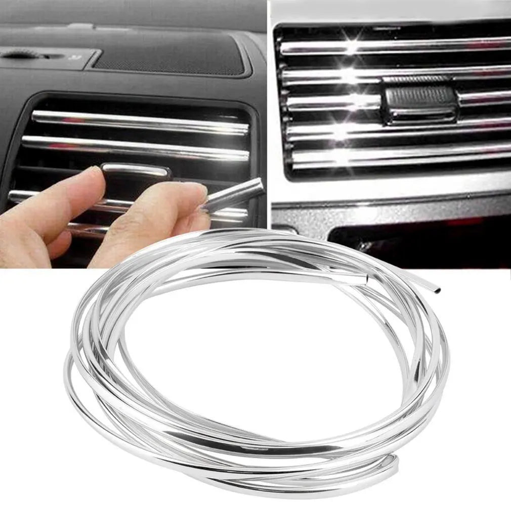 Chrome Car Door Protector Moulding Strip U Style 4Meters Silver Edge Protection Trim Impact Grill Line Truck SUV Accessories