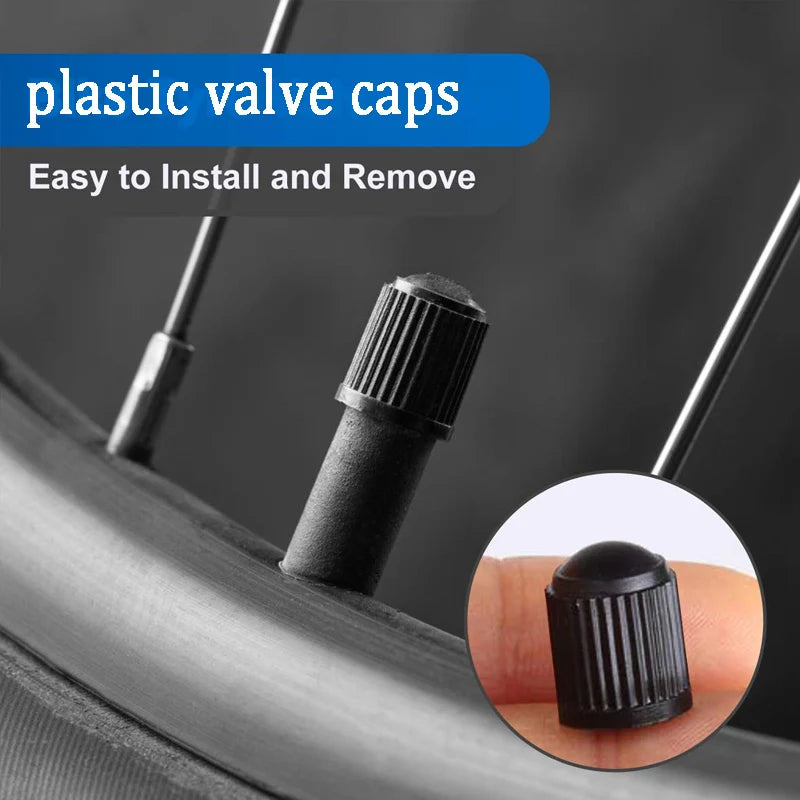 10/25/50/100Pcs Tire Valve Caps, Plastic Car Tire Stem Dust Covers Universal Valve Caps for Cars, Bicycle, Trucks, Motorcycles
