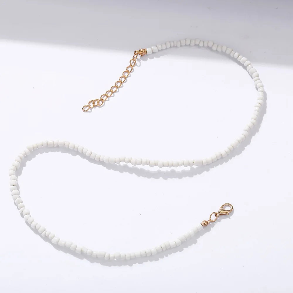 Bohemia Acrylic Bead Choker Vintage Fashion Necklace