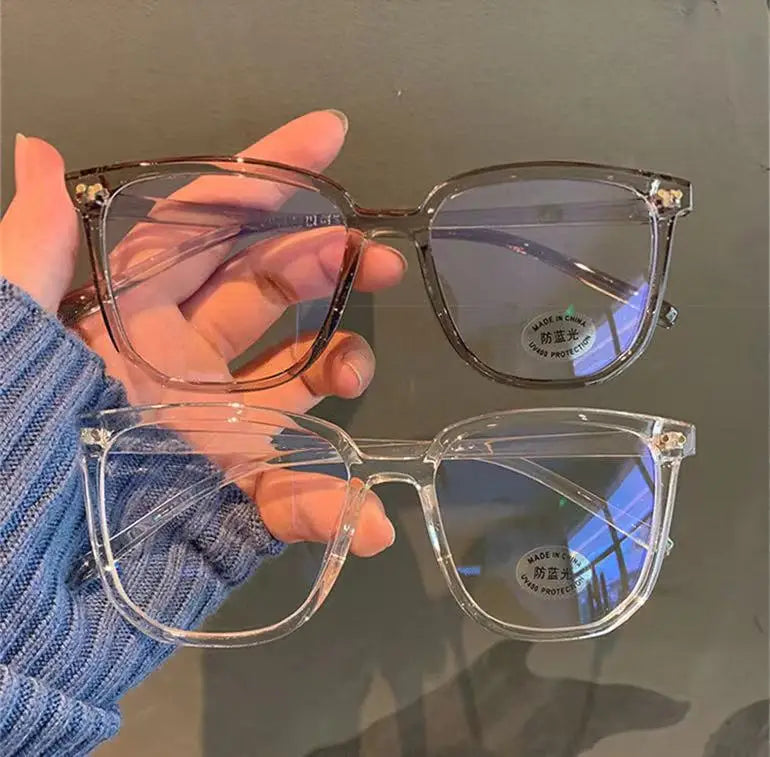 Transparent Computer Glasses Frame Women Men Anti Blue Light square Eyewear Blocking Glasses Optical Spectacle Eyeglass