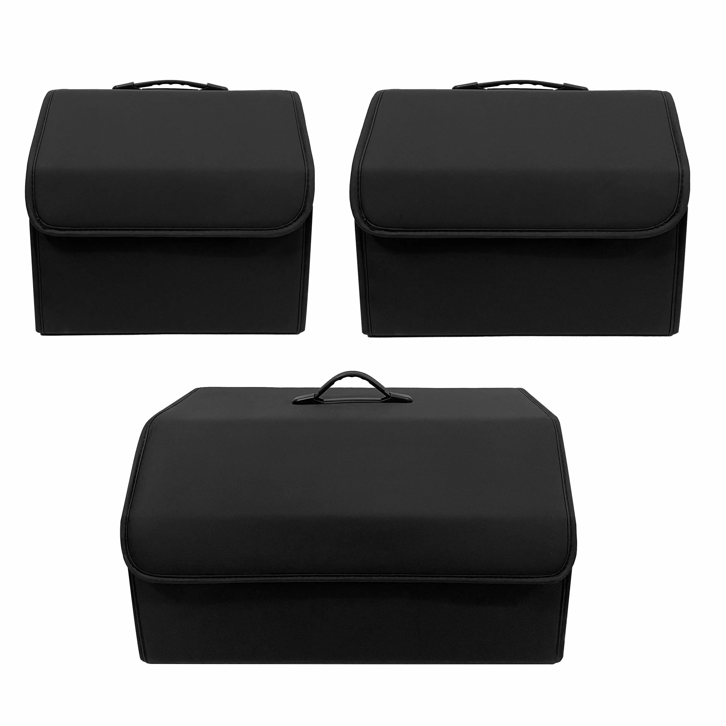 Folding Car Storage Box Large Capacity Auto Trunk Organizer Boxes Leather Waterproof Cars Stowing Tidying Multi-color Interior