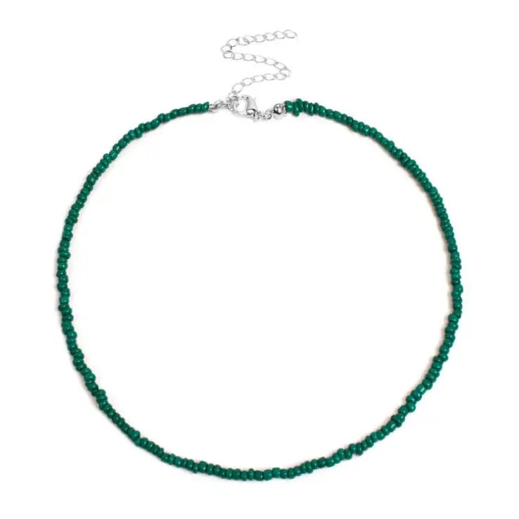 Bohemia Acrylic Bead Choker Vintage Fashion Necklace