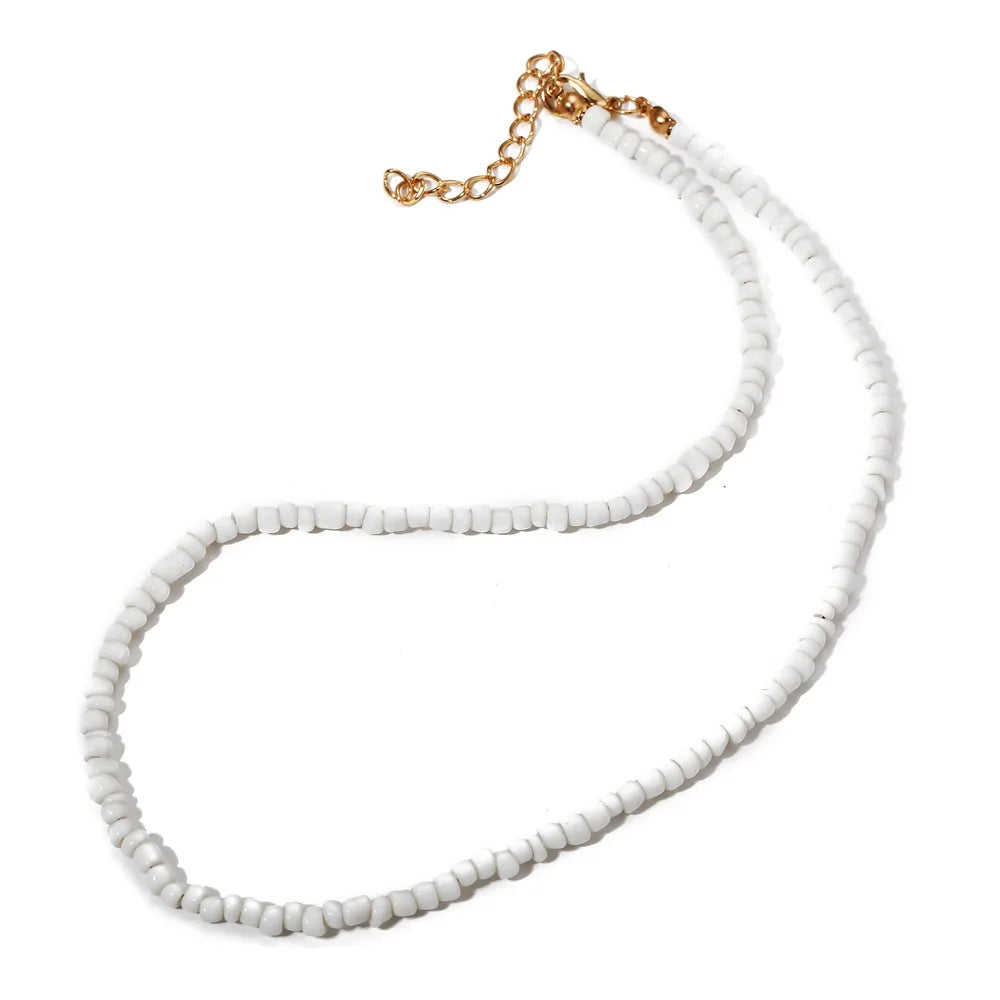 Bohemia Acrylic Bead Choker Vintage Fashion Necklace