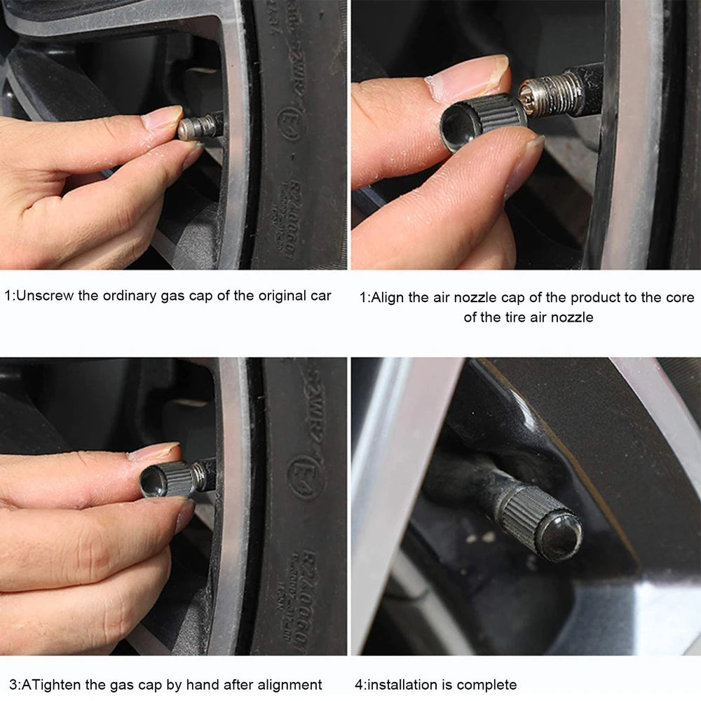 10/25/50/100Pcs Tire Valve Caps, Plastic Car Tire Stem Dust Covers Universal Valve Caps for Cars, Bicycle, Trucks, Motorcycles