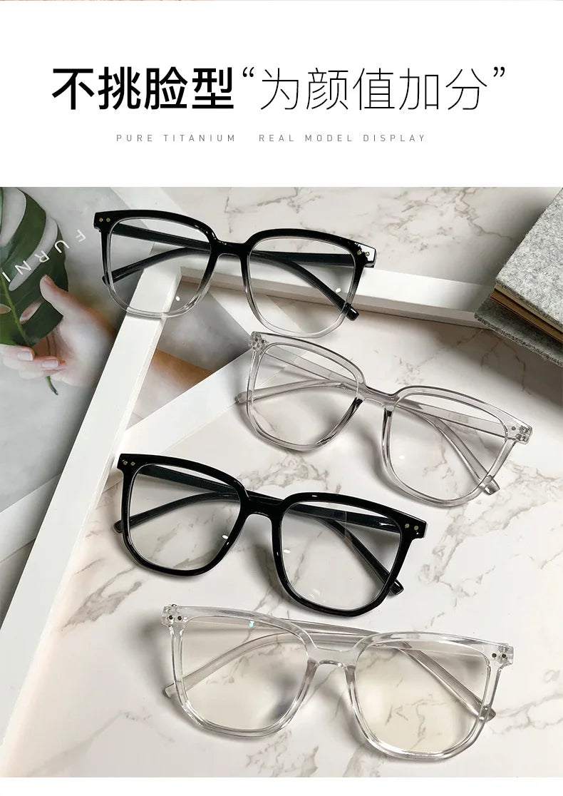 Transparent Computer Glasses Frame Women Men Anti Blue Light square Eyewear Blocking Glasses Optical Spectacle Eyeglass