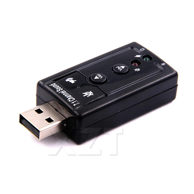 VIRTUAL 7.1 External USB Sound Card USB to Jack 3.5mm Headphone Audio Adapter Micphone Sound Card For Mac Android Linux