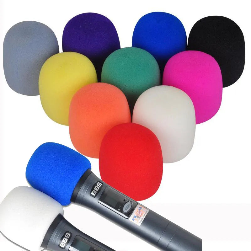 Microphone Foam Thicken Mic Cover Sponge Professional Studio WindScreen Protective Grill Shield Soft Microphone Cap