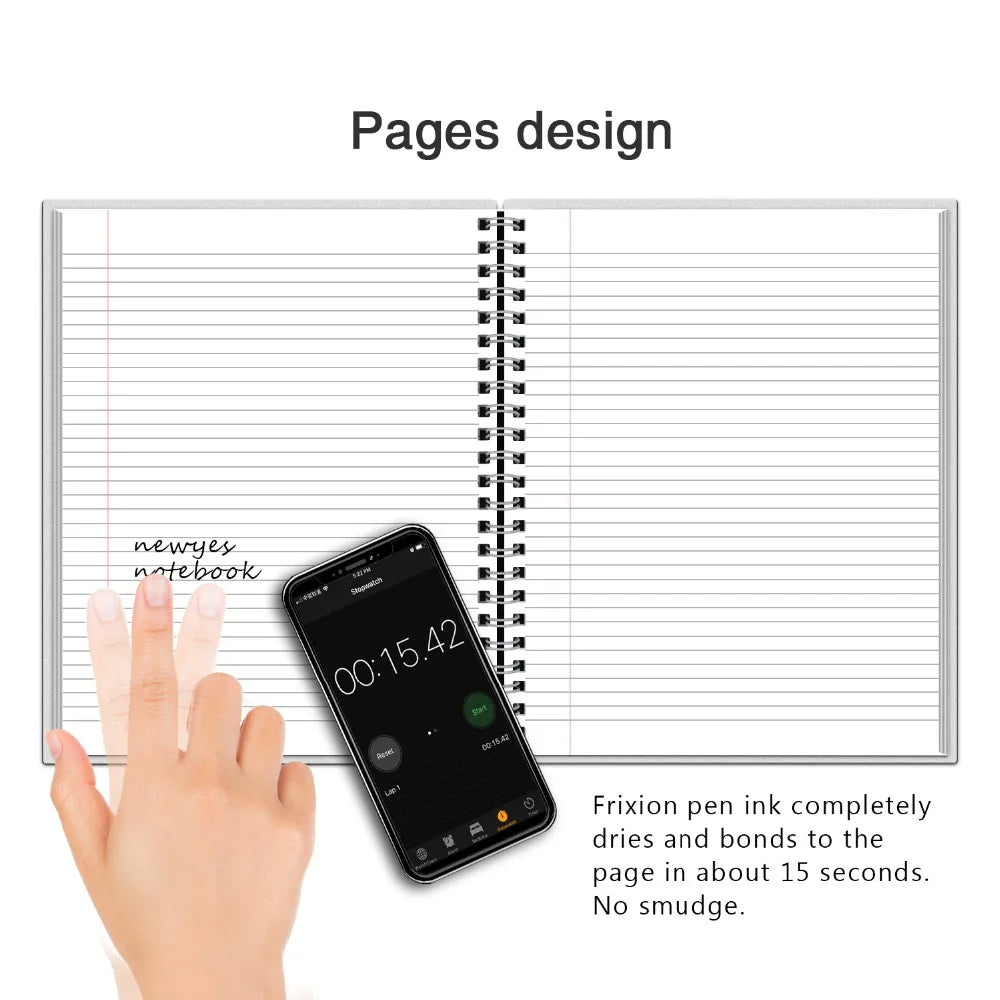 A4 smart reusable erasable notebook Spiral Notebook Paper Notepad Pocketbook Diary Journal Office School Drawing Gift