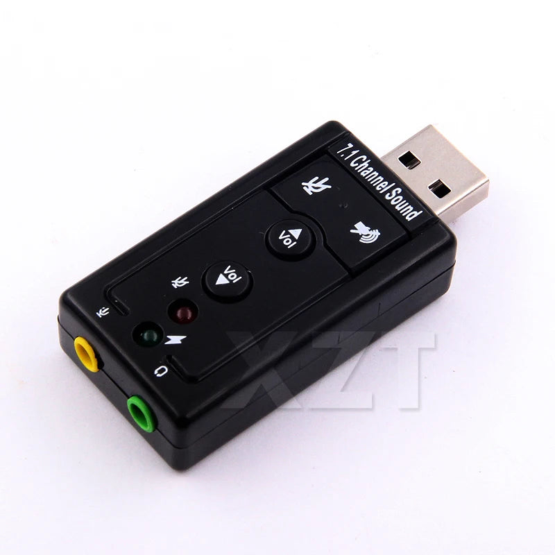 VIRTUAL 7.1 External USB Sound Card USB to Jack 3.5mm Headphone Audio Adapter Micphone Sound Card For Mac Android Linux
