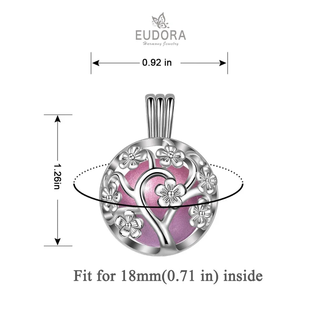 Cherry Blossom Angel Caller Pregnancy Pendant Necklace
