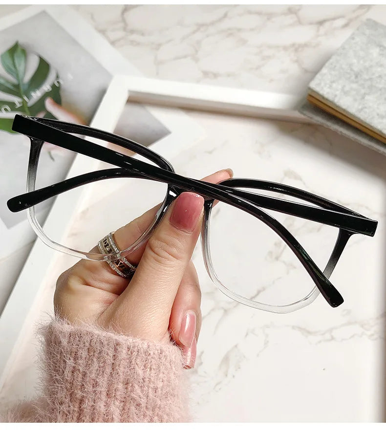 Transparent Computer Glasses Frame Women Men Anti Blue Light square Eyewear Blocking Glasses Optical Spectacle Eyeglass