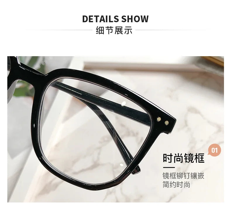Transparent Computer Glasses Frame Women Men Anti Blue Light square Eyewear Blocking Glasses Optical Spectacle Eyeglass