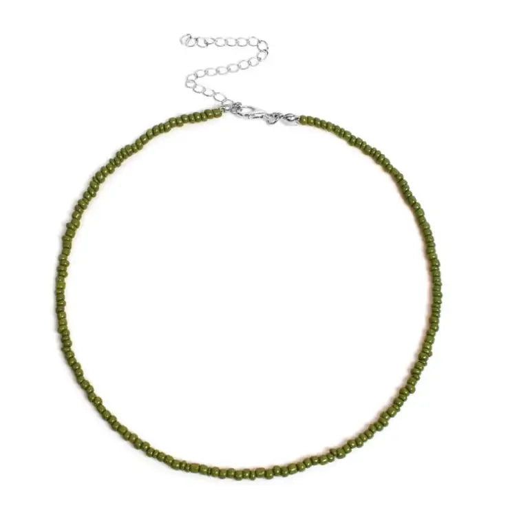 Bohemia Acrylic Bead Choker Vintage Fashion Necklace