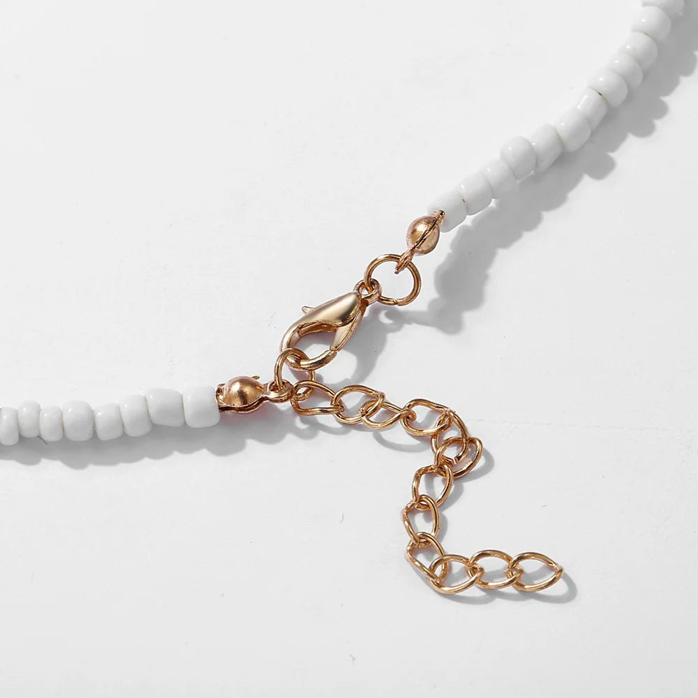 Bohemia Acrylic Bead Choker Vintage Fashion Necklace