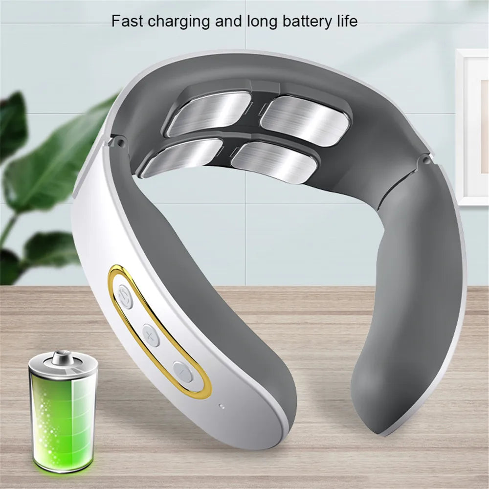 Massageador de Pescoço Smart TENS Therapy – Alívio Instantâneo e Relaxamento Muscular Profundo