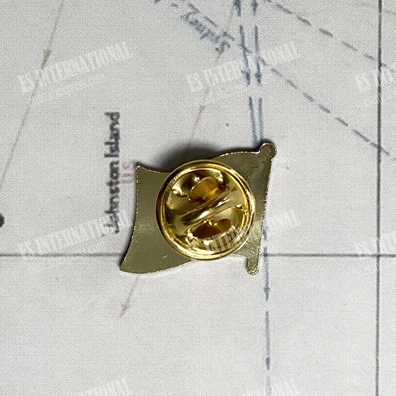 European Union Flag Crystal Metal Enamel Lapel Pin Badge
