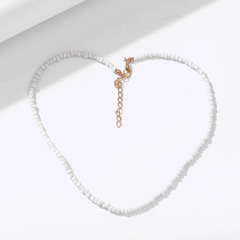 Bohemia Acrylic Bead Choker Vintage Fashion Necklace