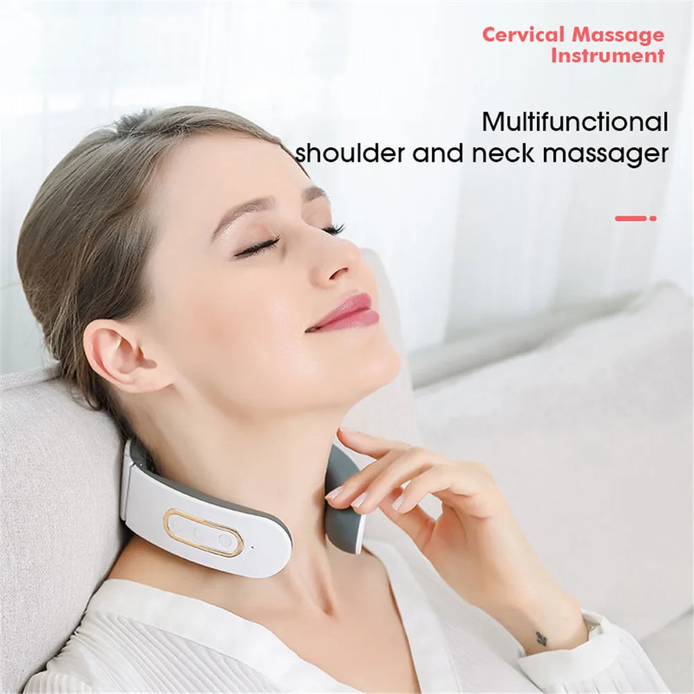 Massageador de Pescoço Smart TENS Therapy – Alívio Instantâneo e Relaxamento Muscular Profundo