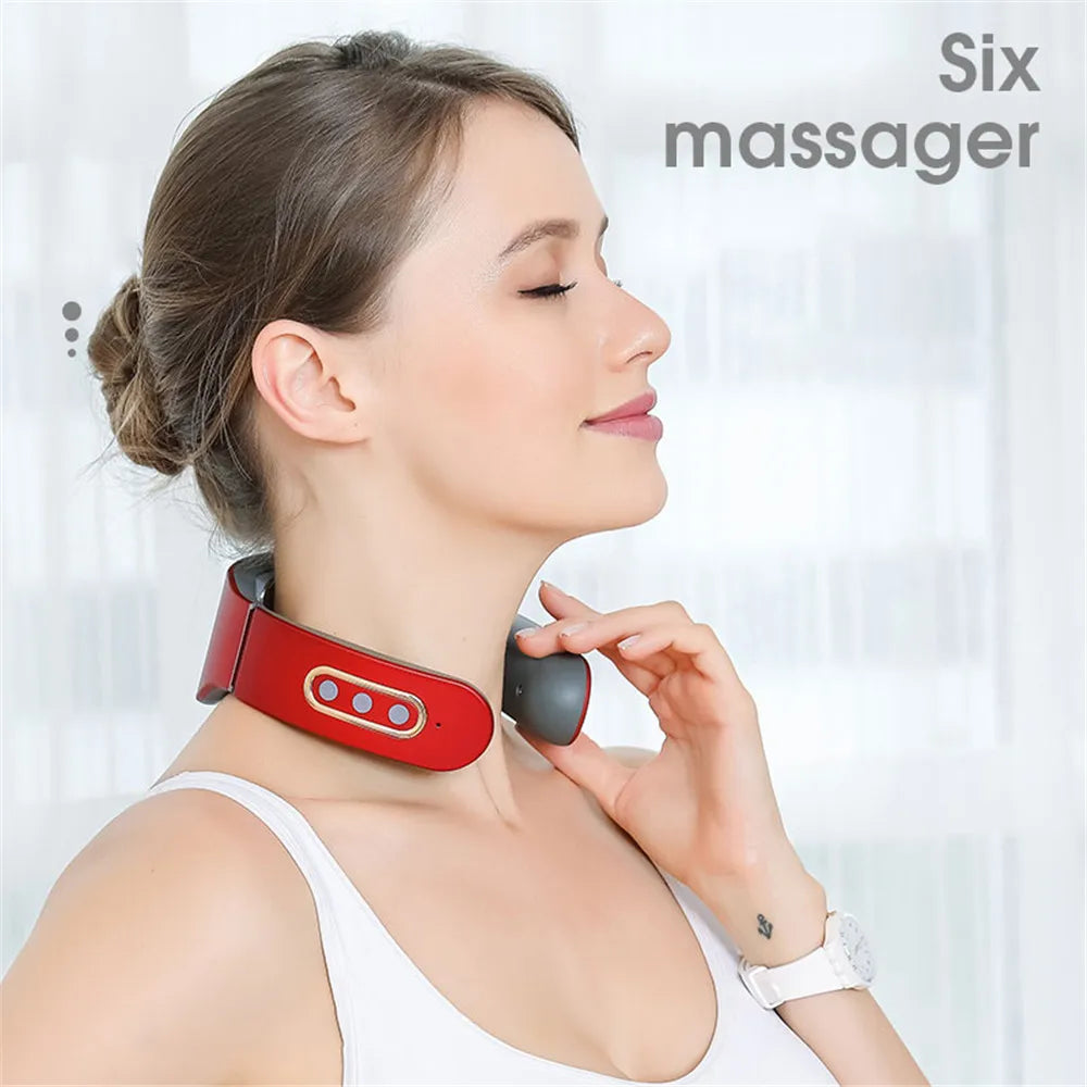 Smart TENS Neck Massager with 6 Modes and 9 Intensities