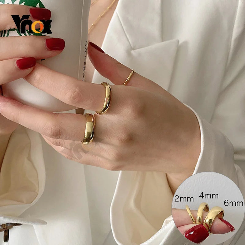 Vnox Anti Scratch Tungsten Wedding Rings for Women Men Simple Classic Wedding Bands for Couples Basic Jewelry