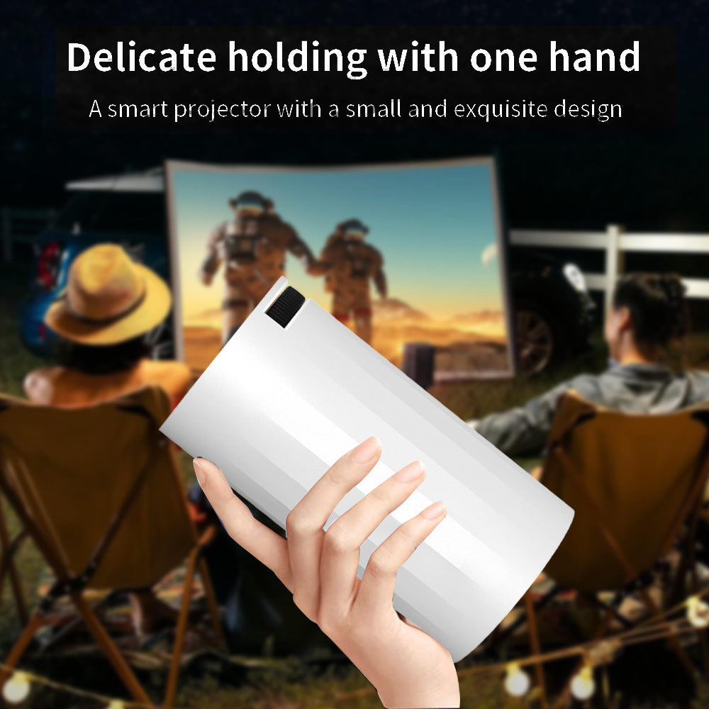 Mini Projector 1080P Support 4K, 200ANSI Lumens WiFi 6 Bluetooth Portable Outdoor Projector with HDMI USB Dolby Audio
