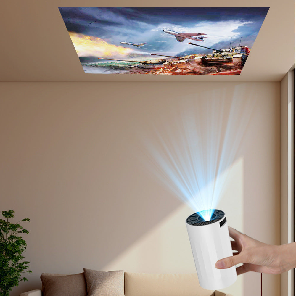 Mini Projector 1080P Support 4K, 200ANSI Lumens WiFi 6 Bluetooth Portable Outdoor Projector with HDMI USB Dolby Audio