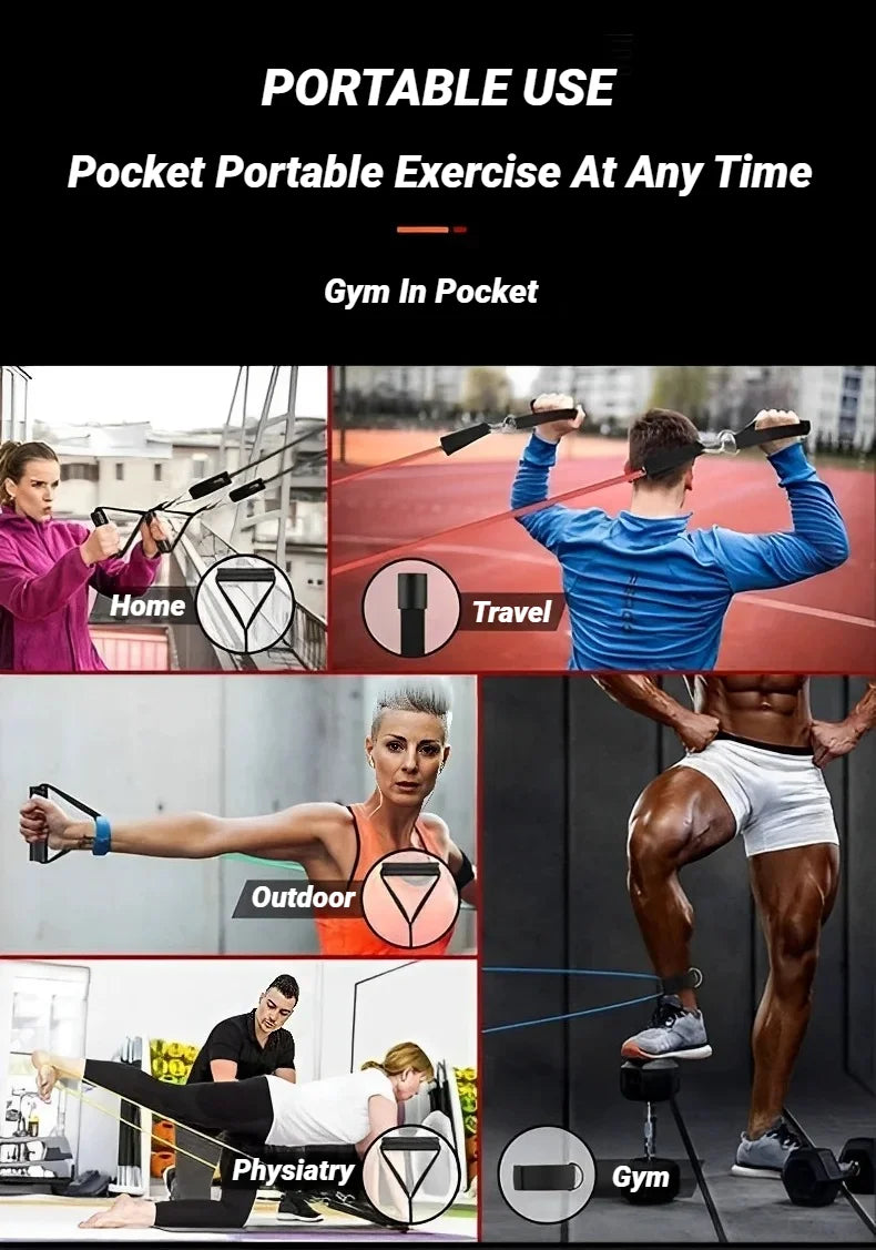 11-Piece Resistance Band Set for Full Body Strength Training