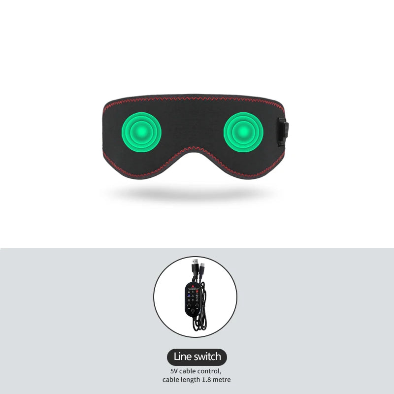 Portable Electric Heated Eye Massager USB-Powered Winter Warm Eye Mask Dry Circle Relief Sleep Aid Stress Fatigue Reduction