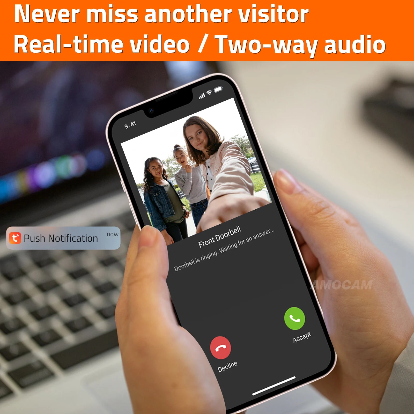 Wireless WiFi Video Intercom System 1080P Smart Video Doorbell for Home Touch Screen 32G Card 2 Way Audio TUYA APP Unlock 4 Wire
