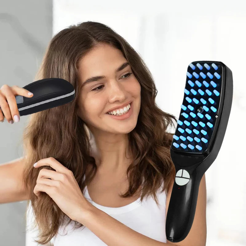 Spray humidification electric massage comb, suitable for female scalp massage and hair style color comb and massage