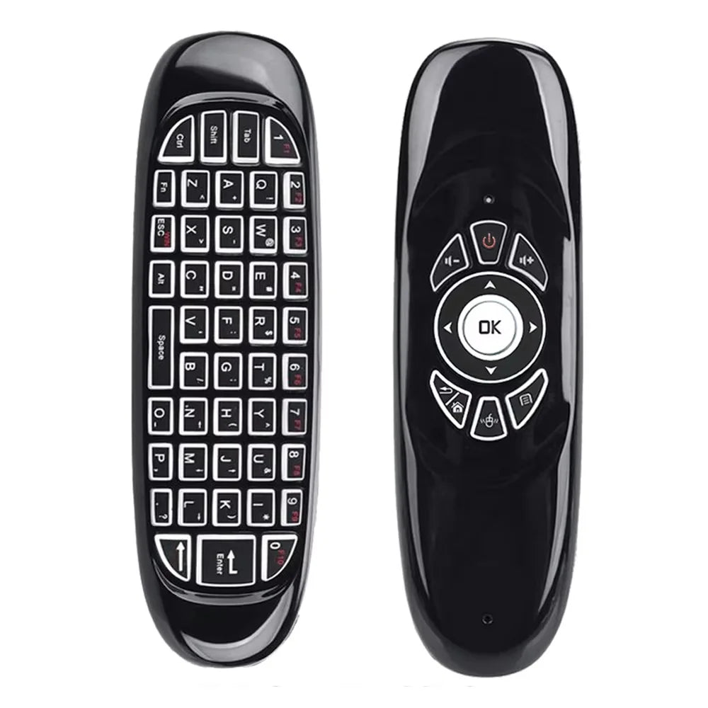 C120 Backlight Air Mouse 2.4G RF Wireless Mini Keyboard Smart Gyroscope Keyboard Remote Control For Android Smart TV Box