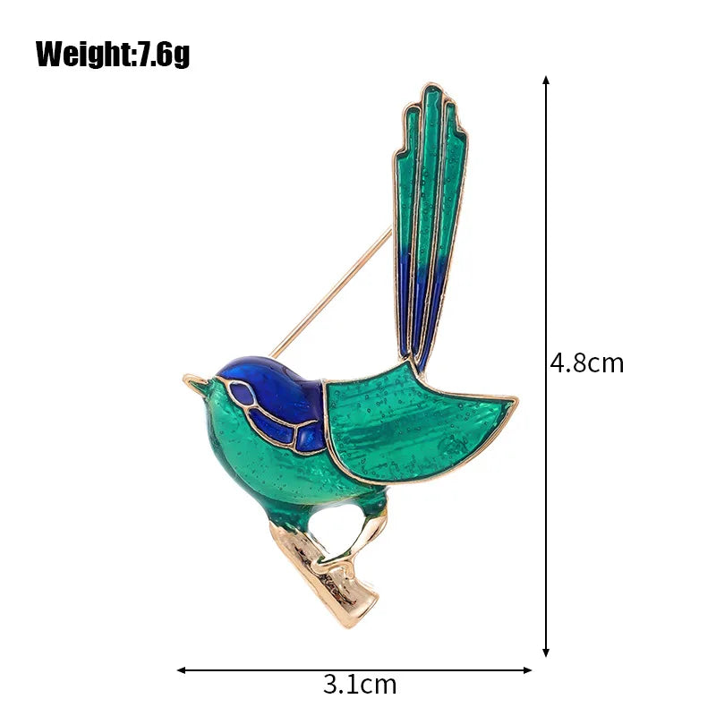 Crystal Bird Animal Brooch Rhinestone Fashion Pin