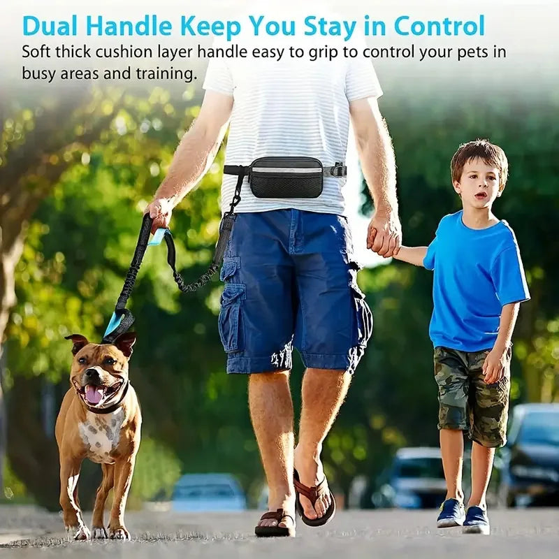 Hands-Free Adjustable Dog Running Leash for Active Breeds