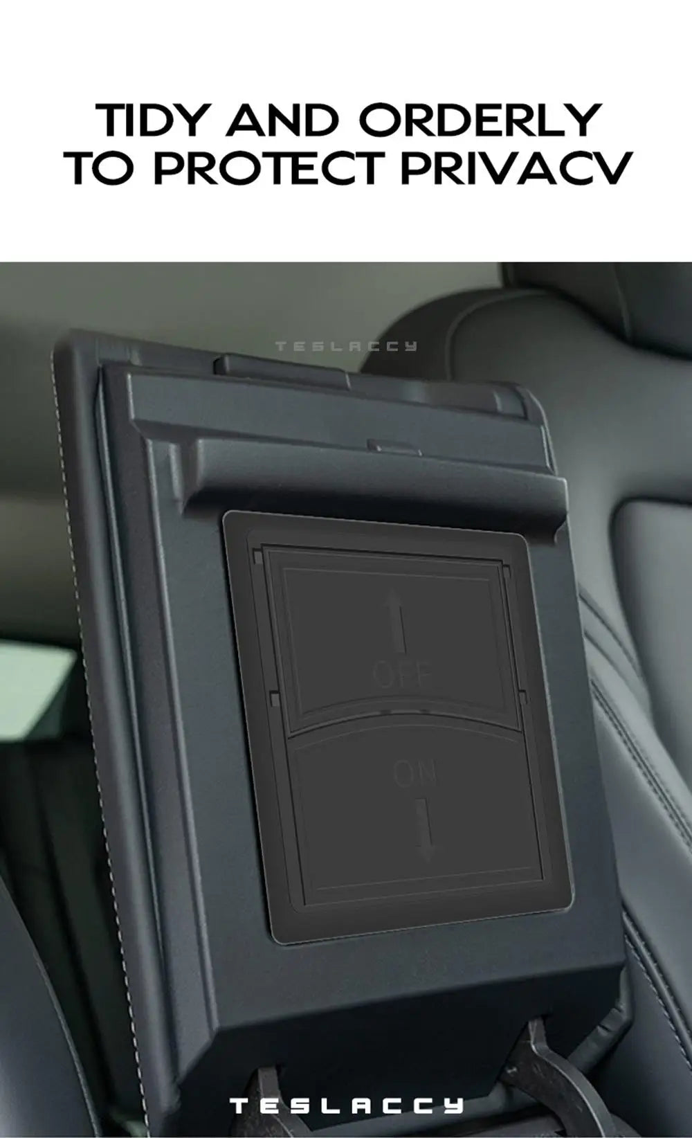 Tesla Model Y 2020-2024 Hidden Armrest Concealed Storage Box