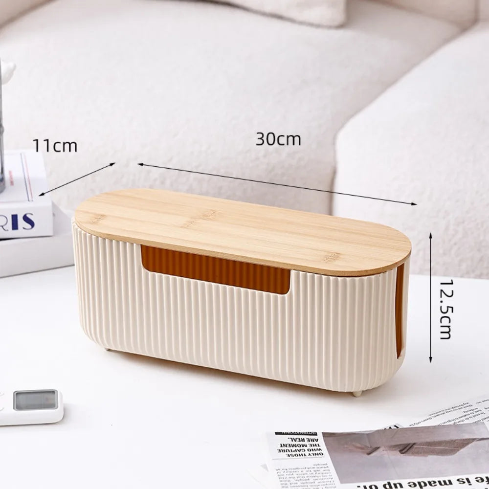 Quality Desktop Cable Storage Box with Lid Multi-Functional Socket Storage Box Dustproof Cable Organizer Household