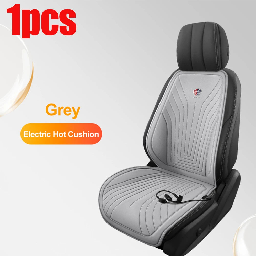 EAFC 1PCS Car Heating Pad Heated Seat 12V DC Soft Winter Warmer Seat Winter seat Protector Auto Seat Cushion Pad Winter Mat