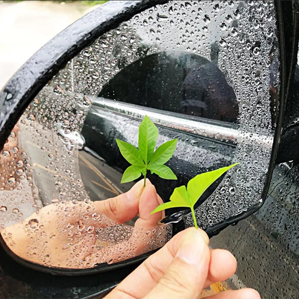 Car Rearview Mirror Anti Fog Film Universal Waterproof Film Window Glass Anti-Fog Anti-reflective Sticker Clear Auto Accessores